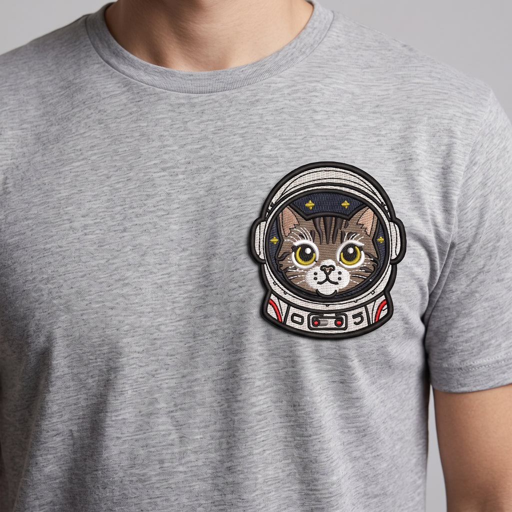 Astronaut Cat Embroidered Patch