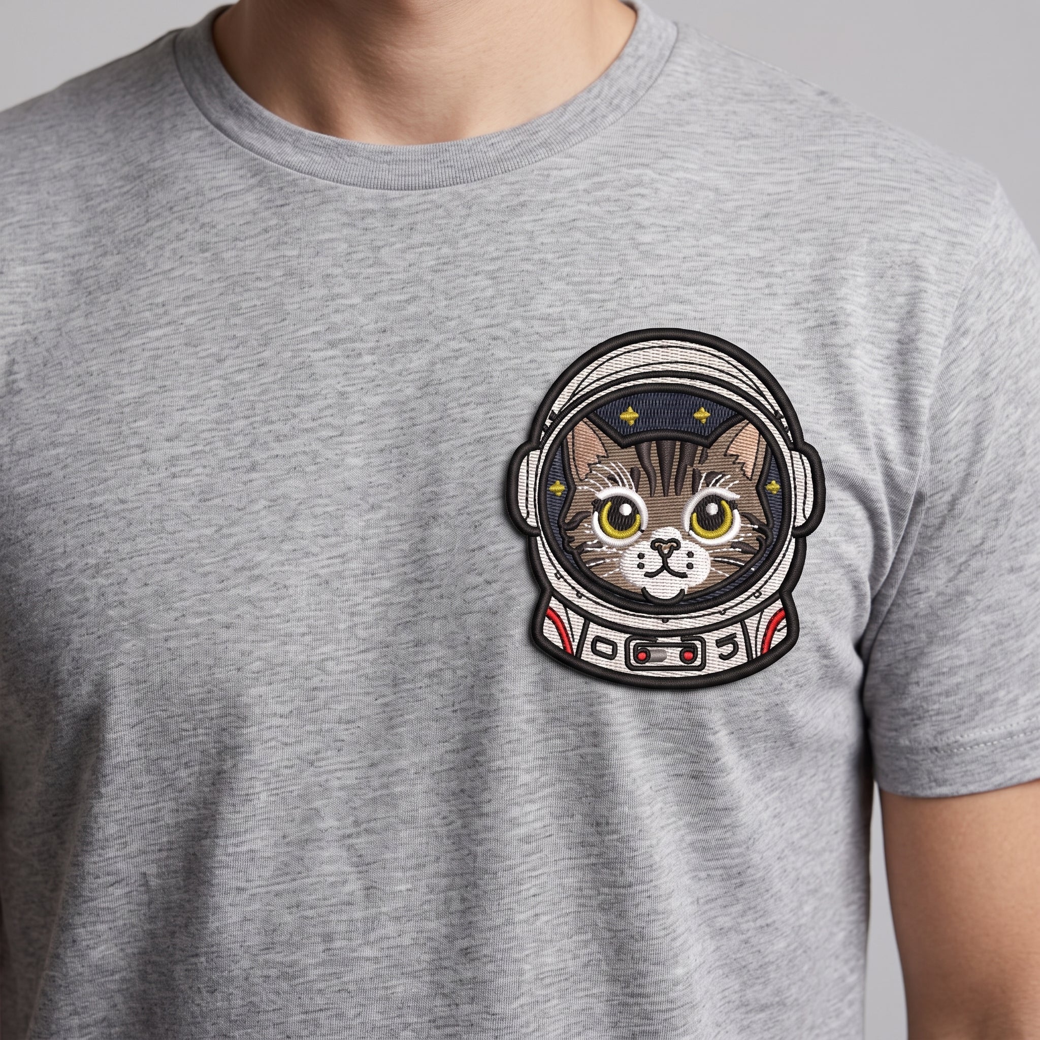 Astronaut Cat Embroidered Patch