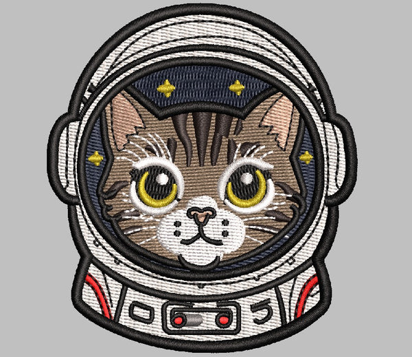 Astronaut Cat Embroidered Patch