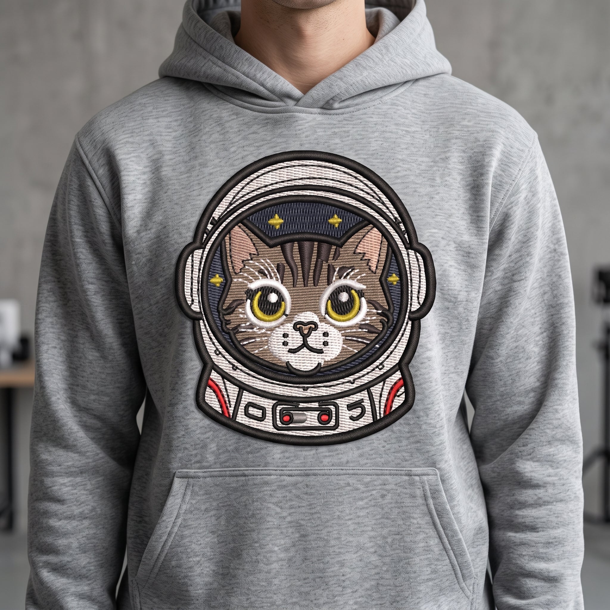 Astronaut Cat Embroidered Patch