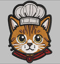 Chef Cat Embroidery Patch | Cute Cooking Cat Iron On Patch | Food Lover Gift Patch