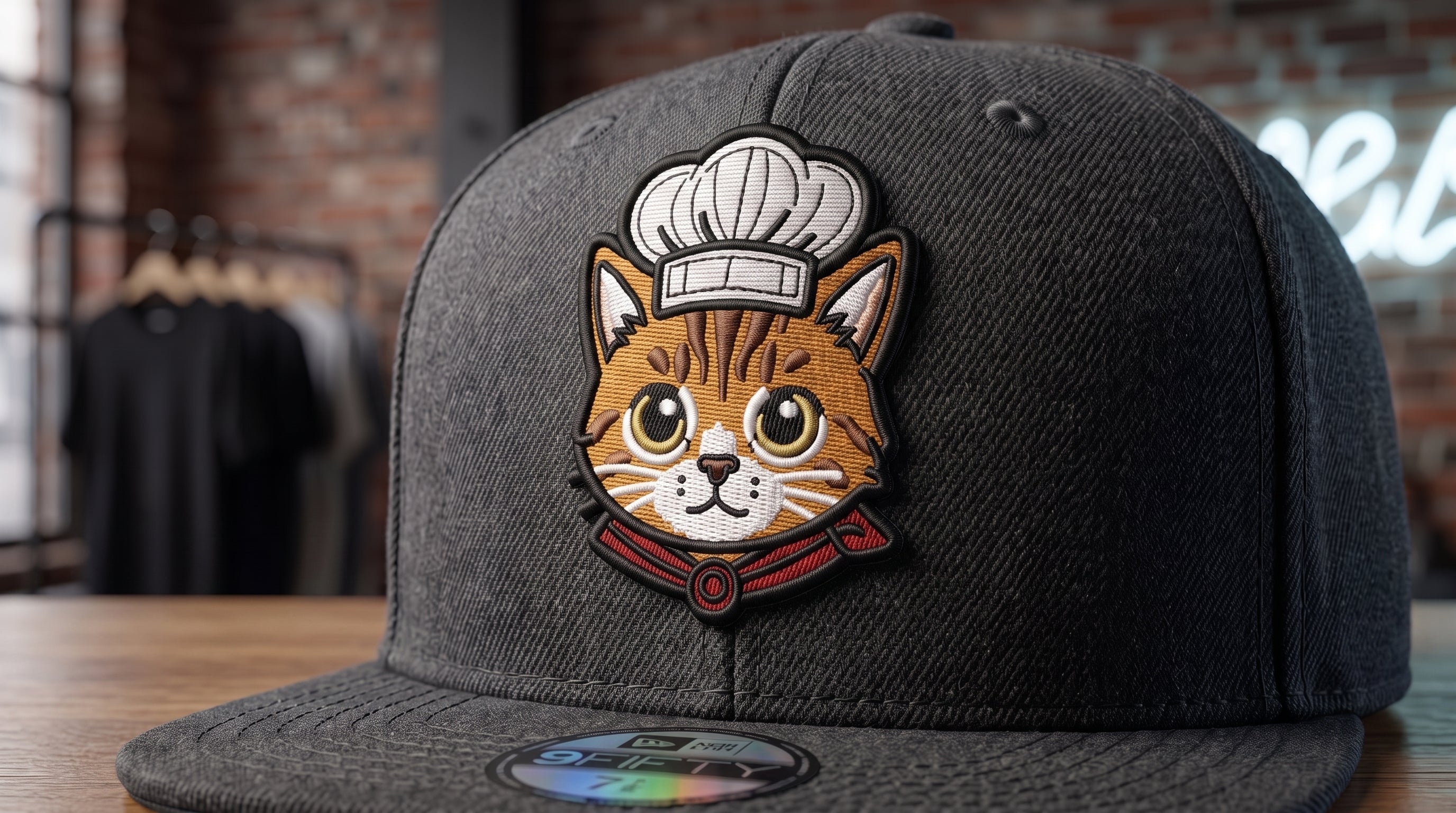 Chef Cat Embroidery Patch | Cute Cooking Cat Iron On Patch | Food Lover Gift Patch