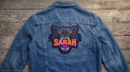 Custom Name Patch, Embroidered Animal Patch, Personalized Iron On Patch for Jacket, Biker Vest, Concert