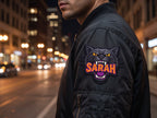 Custom Name Patch, Embroidered Animal Patch, Personalized Iron On Patch for Jacket, Biker Vest, Concert