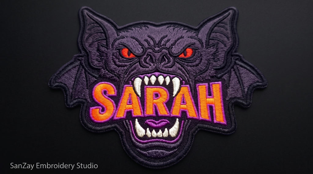 Custom Name Patch, Embroidered Animal Patch, Personalized Iron On Patch for Jacket, Biker Vest, Concert