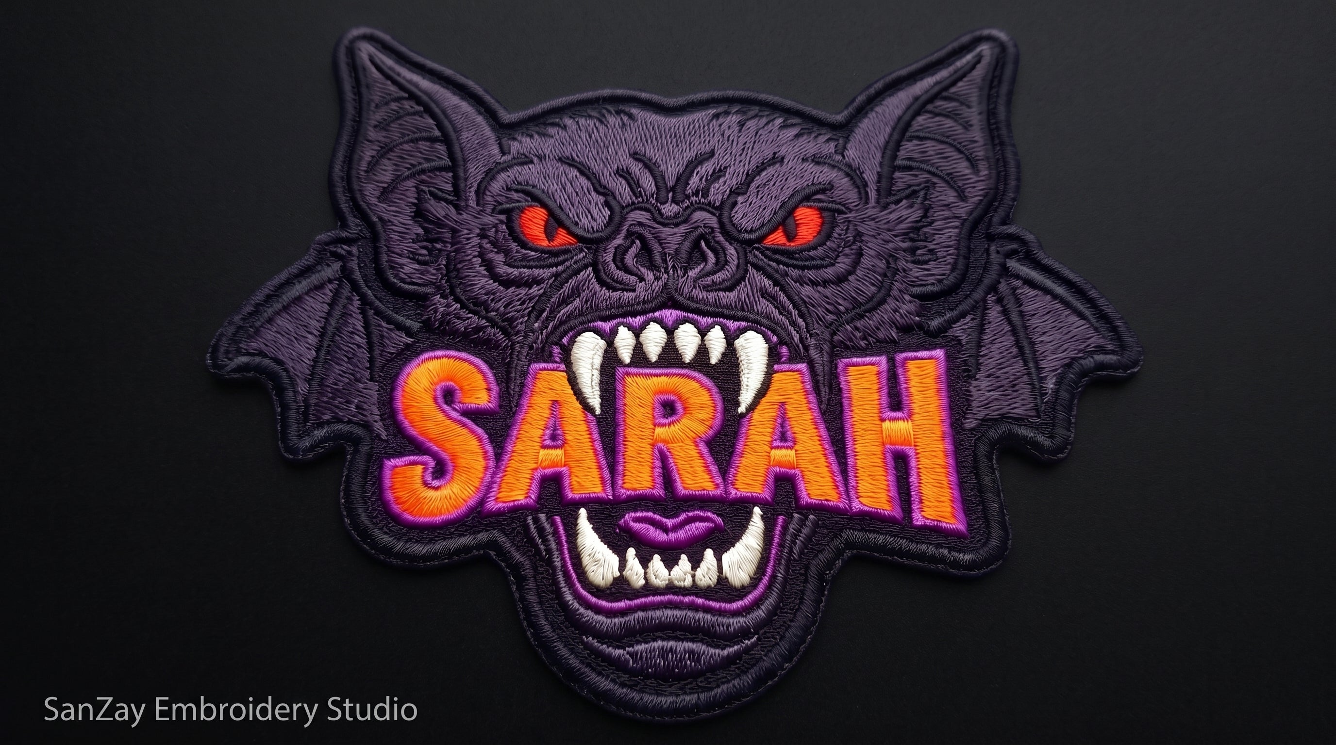 Custom Name Patch, Embroidered Animal Patch, Personalized Iron On Patch for Jacket, Biker Vest, Concert