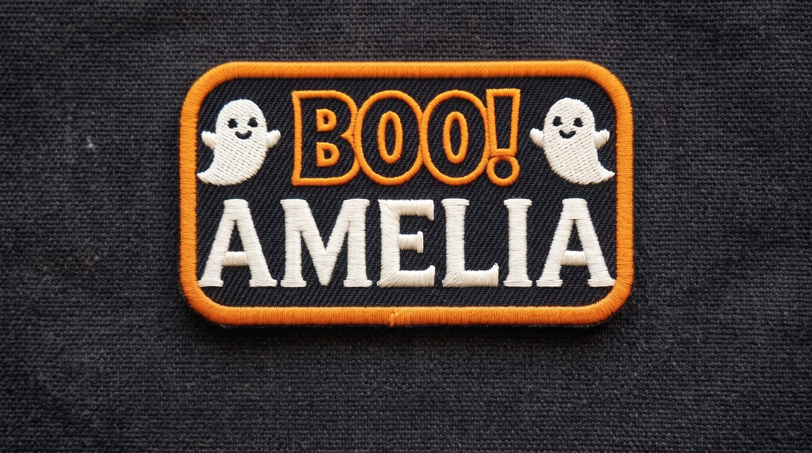 Custom Name Patches for Halloween - Personalized Embroidered Patch