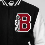 Custom Varsity Letter Knockout Applique Embroidery File - Personalized Team Text Machine Embroidery Design