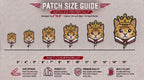 King Cat Embroidered Patch - Iron On, Sew On & Hook and Loop, 4" to 12"