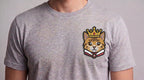 King Cat Embroidered Patch - Iron On, Sew On & Hook and Loop, 4" to 12"