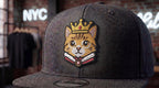 King Cat Embroidered Patch - Iron On, Sew On & Hook and Loop, 4" to 12"
