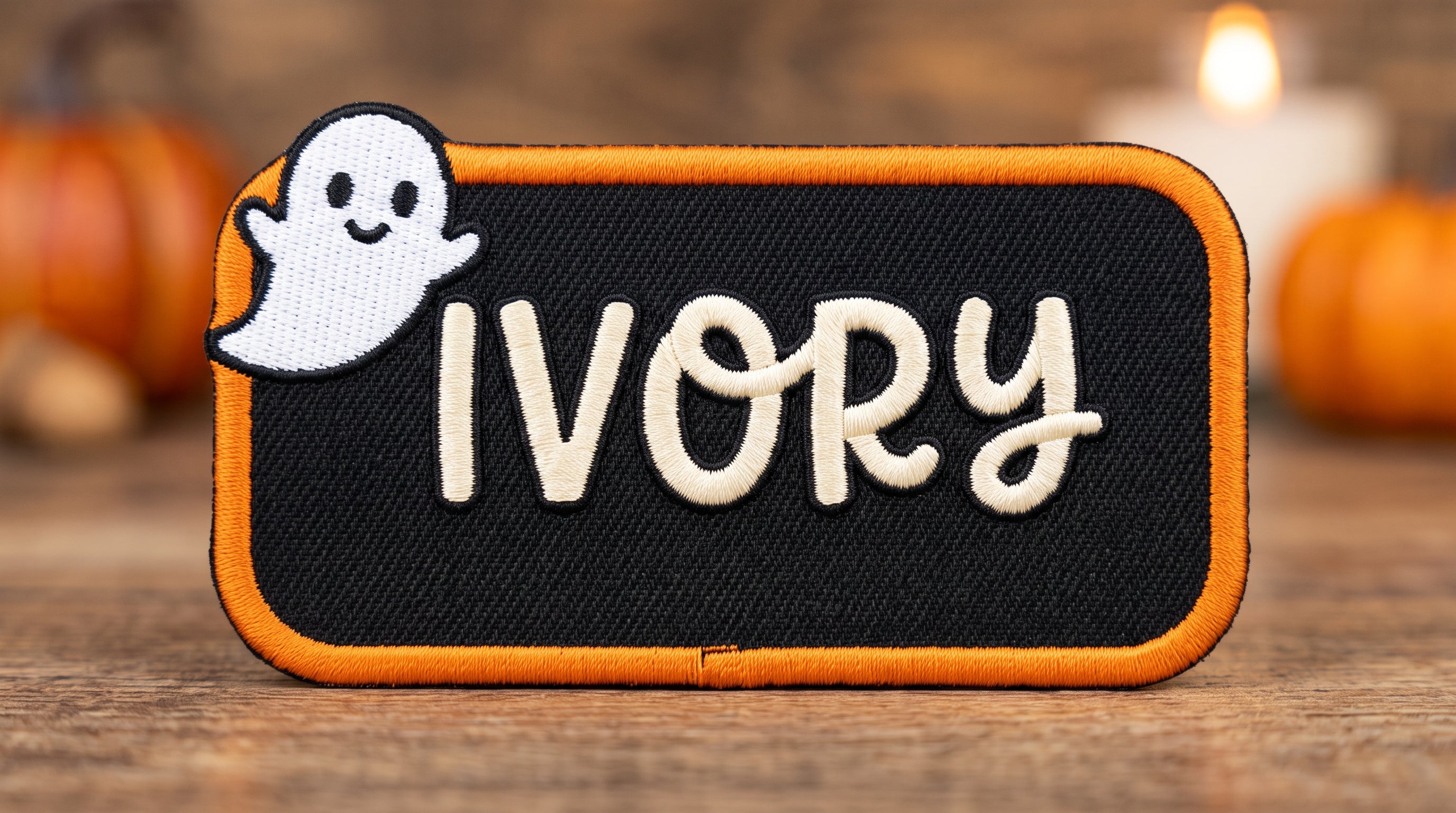 Custom Name Patches for Halloween - Personalized Embroidered Patch