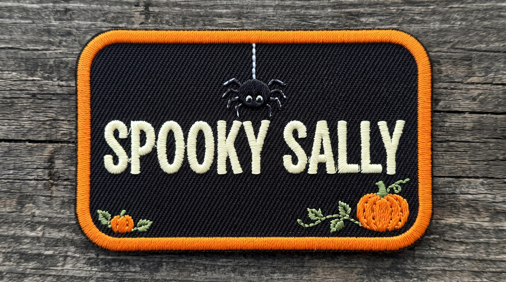 Custom Name Patches for Halloween - Personalized Embroidered Patch