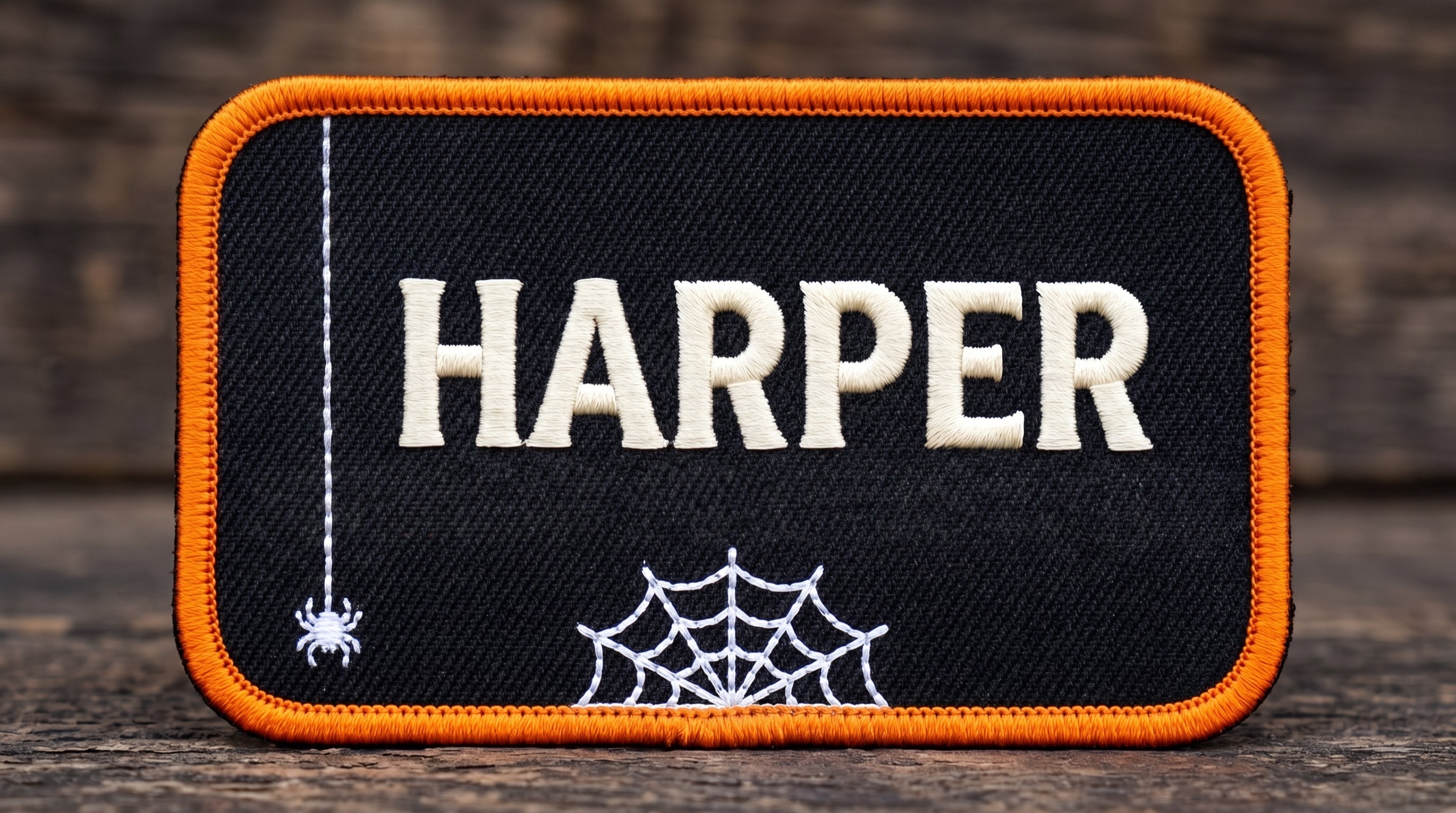 Custom Name Patches for Halloween - Personalized Embroidered Patch