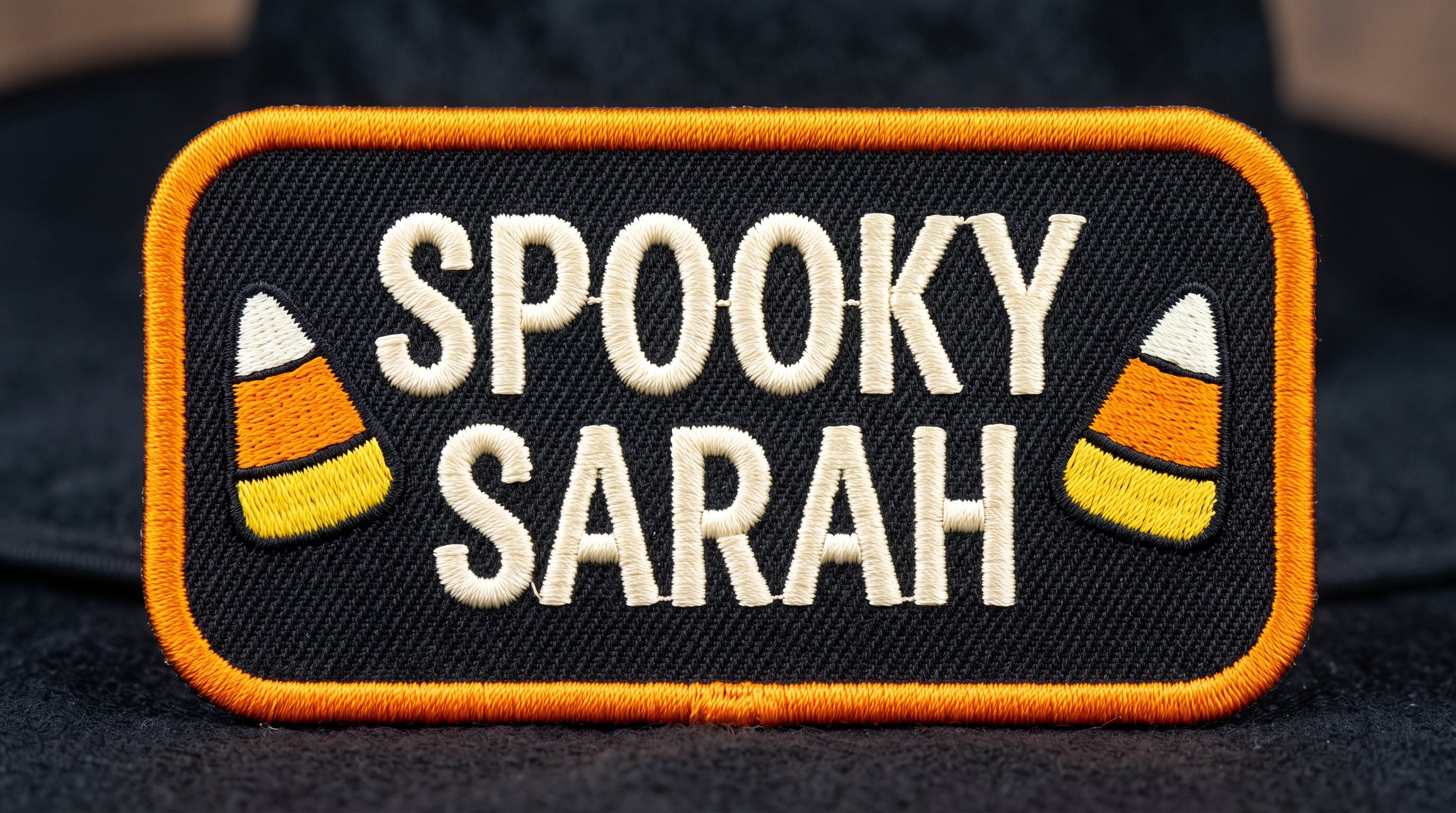 Custom Name Patches for Halloween - Personalized Embroidered Patch