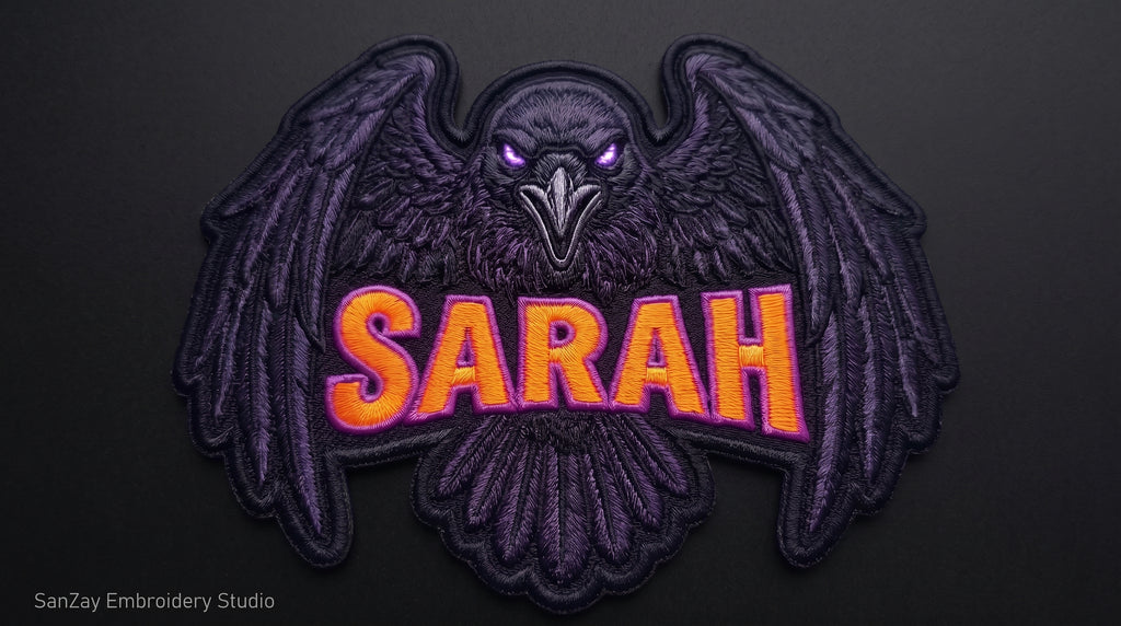 Custom Name Patch, Embroidered Animal Patch, Personalized Iron On Patch for Jacket, Biker Vest, Concert
