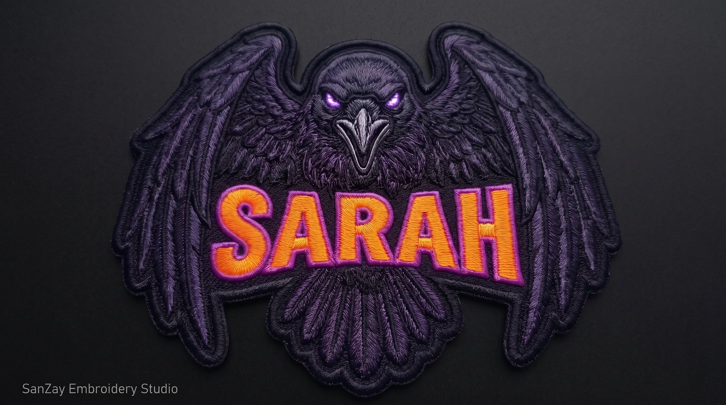 Custom Name Patch, Embroidered Animal Patch, Personalized Iron On Patch for Jacket, Biker Vest, Concert