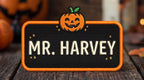 Custom Name Patches for Halloween - Personalized Embroidered Patch