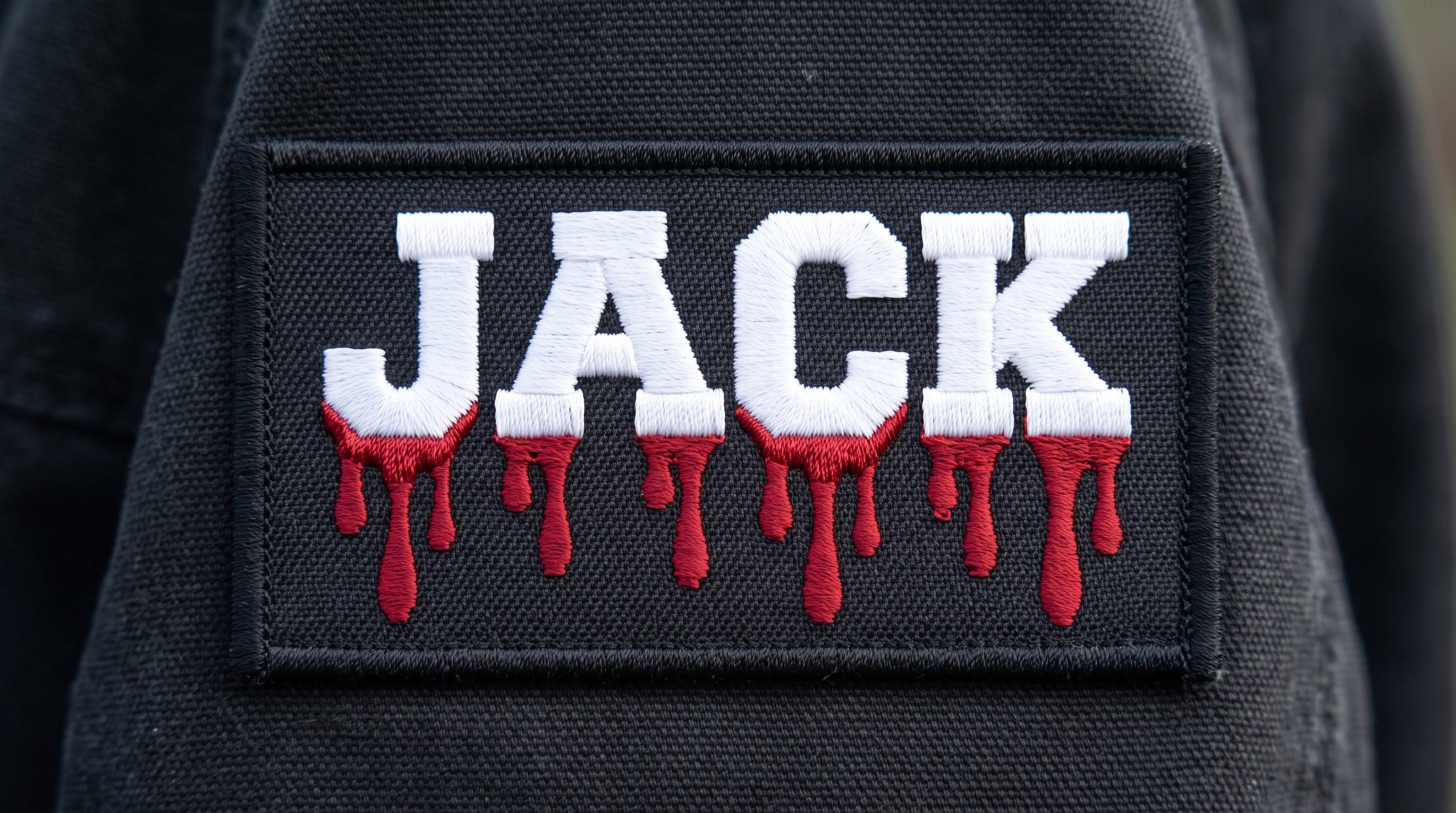 Custom Name Patches for Halloween - Personalized Embroidered Patch