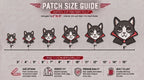 Vampire Cat Embroidered Patch - Iron On, Sew On & Hook and Loop, 4" to 12"