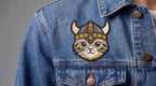 Viking Cat Embroidered Patch - Iron On, Sew On & Hook and Loop, 4" to 12"