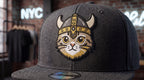 Viking Cat Embroidered Patch - Iron On, Sew On & Hook and Loop, 4" to 12"