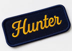 Custom Cursive Name Patch - Personalized Embroidered Name Patch for Jacket, Backpack, Hat, Iron On or Sew On