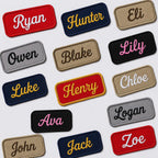 Custom Cursive Name Patch - Personalized Embroidered Name Patch for Jacket, Backpack, Hat, Iron On or Sew On