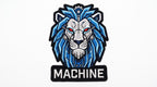 Oversized Cybernetic Lion Patch, Mecha Robot Lion Embroidered Patch, Sci-Fi Biker Jacket Patch, Large Iron On or Sew On Back Patch